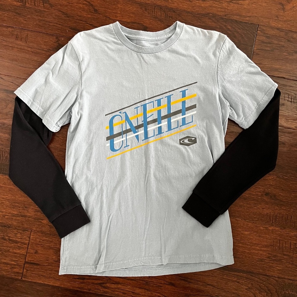 O'Neill Long Sleeve Skater Tee with Thermal Sleeves Size Large
